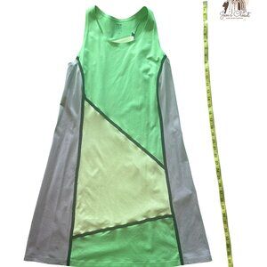 Title Nine Sleeveless Knee Length Lime Green Dress (medium)